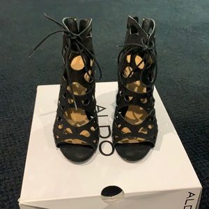 Black Heeled Sandals